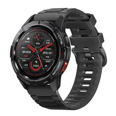 Mibro Watch GS Active okosóra szilikon szíjjal, aktivitásmérővel, pulzusmérővel, fekete (GPS, 5A