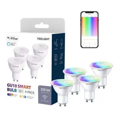 Yeelight W1 GU10 Okosizzó, 4 db (színes)