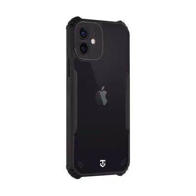 Tactical Quantum Stealth Apple iPhone 12 hátlap tok, átlátszó/fekete