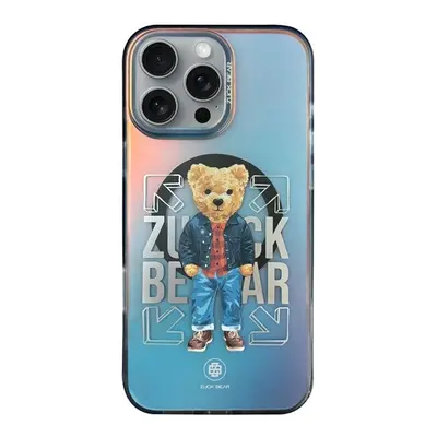 Zuck Bear California Cool iPhone 16 MagSafe kompatibilis kemény hátlap tok, kockás ing