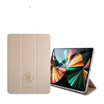 Guess Saffiano Folio Apple iPad Pro 12.9 oldalra nyíló tok, arany