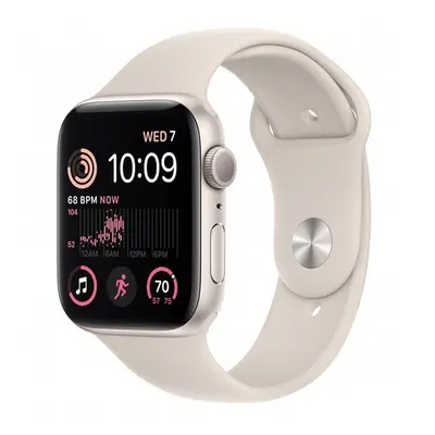 Apple Watch SE (2022) GPS 44mm csillagfény alumíniumtok, csillagfény sport szíj