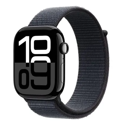 Apple Watch S10 GPS kozmoszfekete alumíniumtok, tinta sportpánttal, 46mm