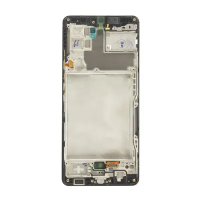 Samsung Galaxy A42 kompatibilis LCD modul kerettel, OEM jellegű, fekete