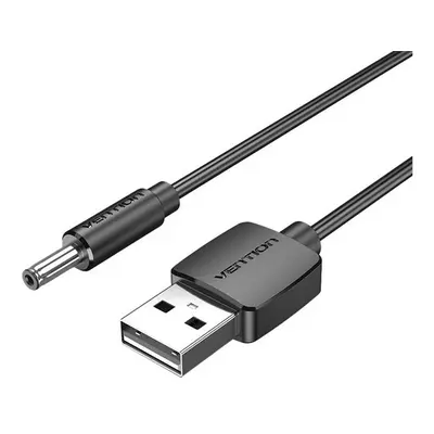 Vention CEXBF USB-DC tápkábel, 3,5mm 5V, 1m, fekete