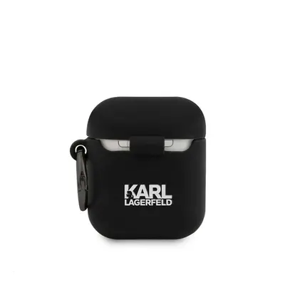 Karl Lagerfeld Rue St Guillaume Silicone Apple AirPods 1/2 tok, fekete