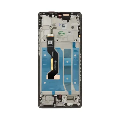 Motorola G85 gyári LCD kijelző kerettel, szürke (Service Pack)