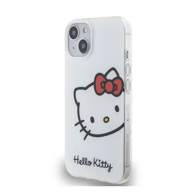 Hello Kitty IML Head Logo Apple iPhone 13 hátlap tok, fehér