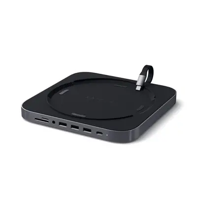 Satechi Type-C Aluminum Mac Mini Hub, 3x USB 3.0 és kártyaolvasó, ezüst