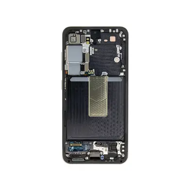 Samsung S911 Galaxy S23 kompatibilis LCD kijelző + érintő, kerettel, fekete