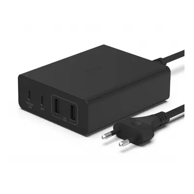 Belkin hálózati gyorstöltő 2xType-C, 2xUSB, 108W, fekete