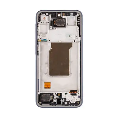 Samsung A356B Galaxy A35 5G gyári LCD kijelző kerettel, fekete (Service Pack)