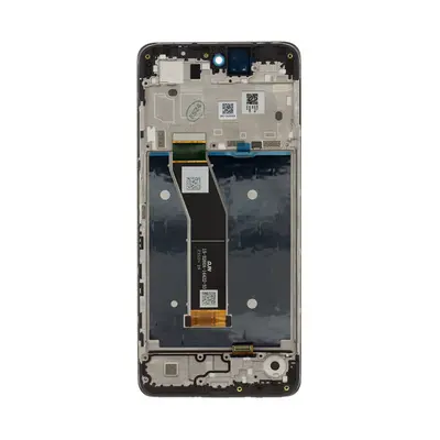 Motorola G24 gyári LCD kijelző kerettel, fekete (Service Pack)