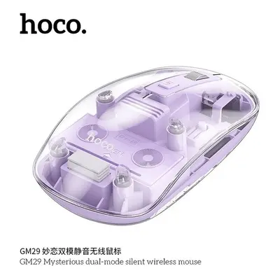 Hoco GM29 wireless vezeték nélküli egér, 2,4G 1600dpi, lila