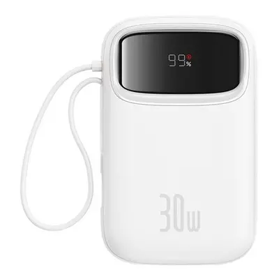 Baseus QPow 2 2xUSB-C Powerbank/külső akkumulátor, 10000mAh, 30W, fehér