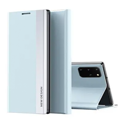 Wooze Silver Line Huawei Honor 200 Lite, Oldalra nyíló tok, stand, világoskék