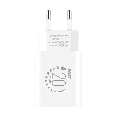 OBAL:ME USB-C hálózati adapter, 20W, fehér