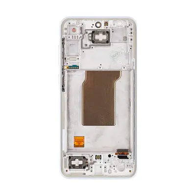 Samsung A356B Galaxy A35 5G gyári LCD kijelző kerettel, kék (Service Pack)