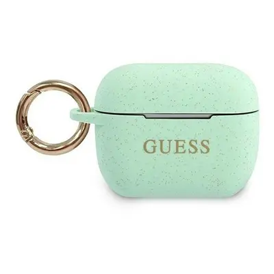 Guess Silicone Glitter Apple AirPods Pro tok, zöld