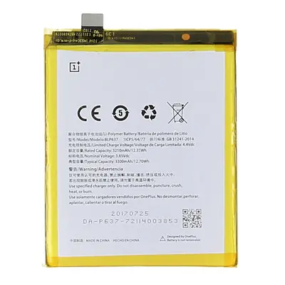 Oneplus BLP637 (Oneplus 5, 5T) kompatibilis akkumulátor 3300mAh, OEM jellegű