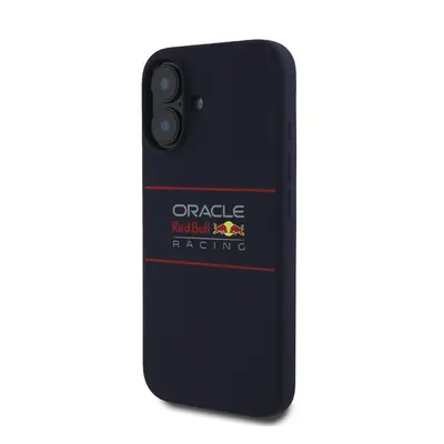 Red Bull Horizontal Logo iPhone 16 szilikon MagSafe tok, tengerészkék