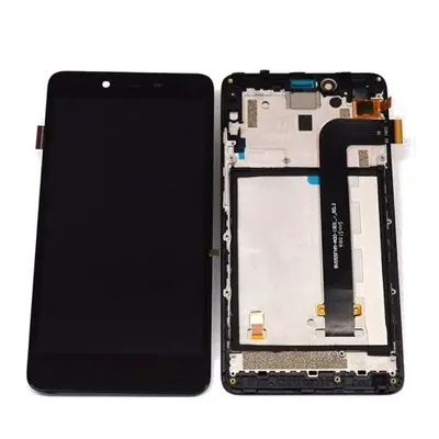 Xiaomi Mi Note 2 kompatibilis LCD modul kerettel, OEM jellegű, kék, Grade S+