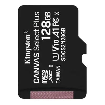 Kingston Canvas Select Plus microSDXC 128GB (Class 10), UHS-I memóriakártya adapter nélkül (SDCS