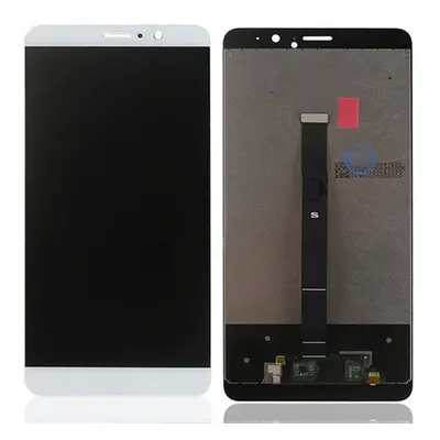 Huawei Mate 9 kompatibilis LCD modul kerettel, OEM jellegű, fehér, Grade S+