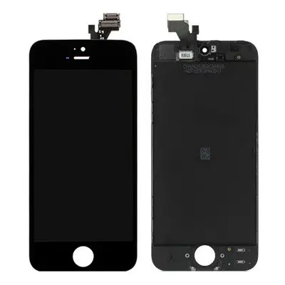 Apple iPhone 5 kompatibilis LCD kijelző érintőpanellel, OEM jellegű, fekete, Grade R