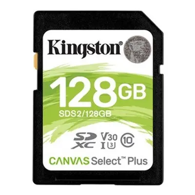 Kingston Canvas Select Plus SDXC 128GB (Class 10), UHS-I memóriakártya adapter nélkül (SDS2/128G