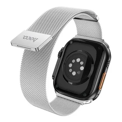 Hoco AS101 Apple Watch 38 / 40 / 41mm mágneses fémszíj, ezüst