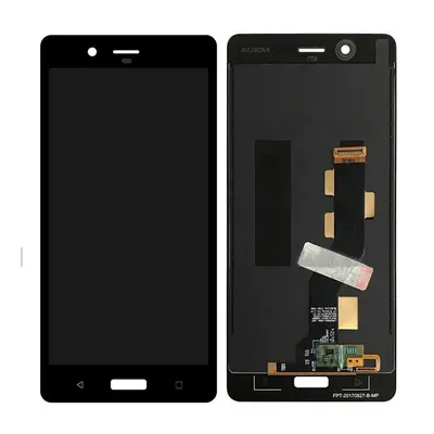 Nokia 8 kompatibilis LCD modul, OEM jellegű, fekete, Grade S+