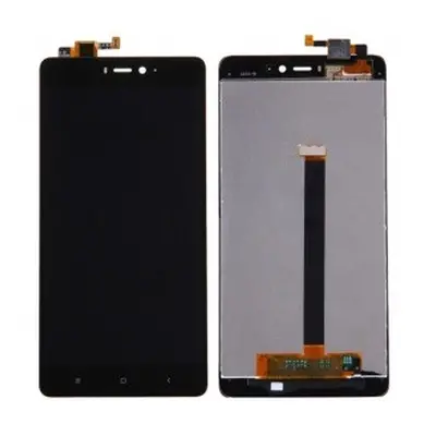 Xiaomi Mi 4S kompatibilis LCD modul kerettel, OEM jellegű, fekete, Grade S+