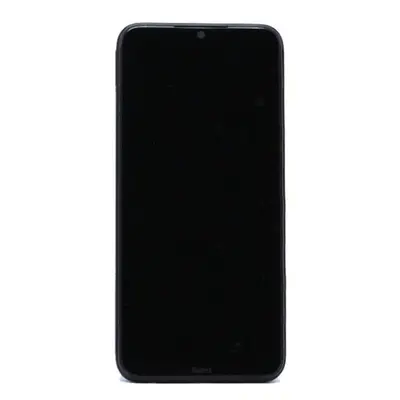 Xiaomi Redmi 8 kompatibilis LCD modul kerettel, OEM jellegű, fekete, Grade S+