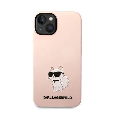 Karl Lagerfeld Liquid Choupette NFT szilikon hátlap tok Apple iPhone 14, rózsaszín