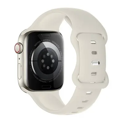 Hoco WA15 Apple Watch 42 / 44 / 45 / 49mm szilikon szíj, világosszürke