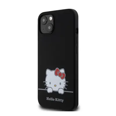 Hello Kitty Liquid Silicone Daydreaming Logo Apple iPhone 13 hátlap tok, fekete