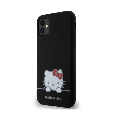 Hello Kitty Liquid Silicone Daydreaming Logo Apple iPhone 11 hátlap tok, fekete