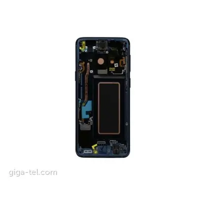 Samsung G960 Galaxy S9 kompatibilis LCD modul, OEM jellegű, korallkék, Grade S+