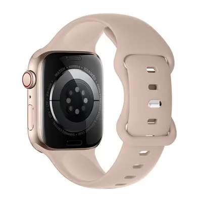 Hoco WA15 Apple Watch 42 / 44 / 45 / 49mm szilikon szíj, rozéarany