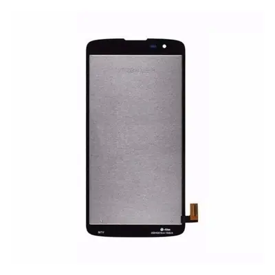 LG K350 K8 kompatibilis LCD modul kerettel, OEM jellegű, fekete, Grade S+