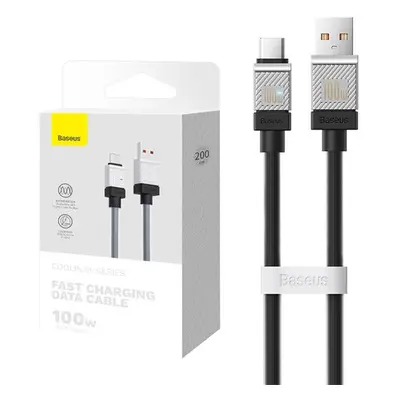 Baseus CoolPlay USB / Type-C töltő- és adatkábel, 100W, 2m, fekete