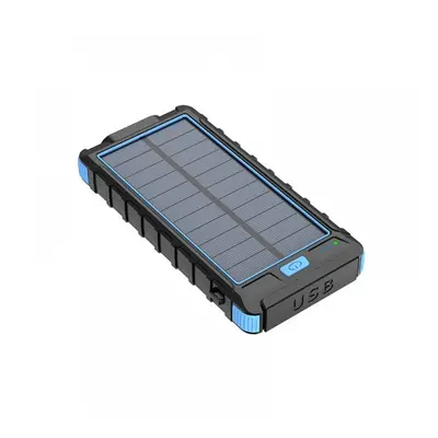 Cellect Solar Powerbank, 10000mAh, fekete-Kék