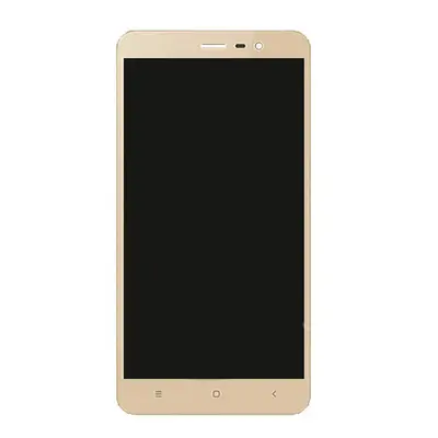 Xiaomi Redmi Note 3 kompatibilis LCD modul kerettel, OEM jellegű, arany, Grade S+