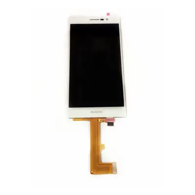 Huawei Ascend P7 kompatibilis LCD modul kerettel, fehér, Grade S+