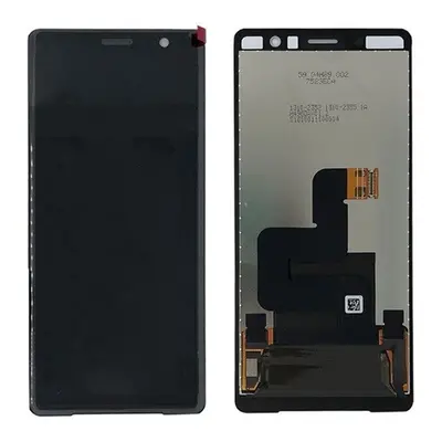 Sony Xperia XZ2 Compact kompatibilis LCD modul, OEM jellegű, fekete, Grade S+