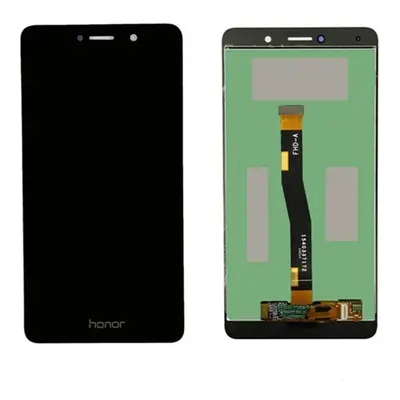 Honor 6X kompatibilis LCD modul kerettel, OEM jellegű, fekete, Grade S+