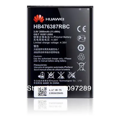 Huawei HB476387RBC (Ascend G750) kompatibilis akkumulátor 3000mAh, gyári, OEM jellegű