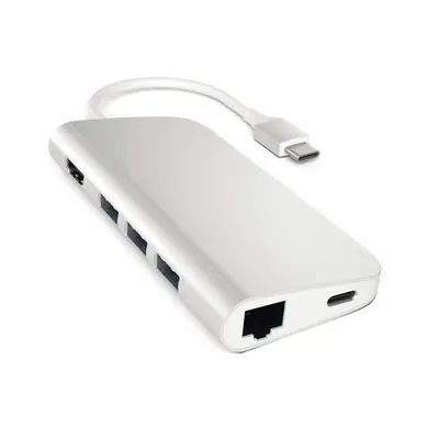 Satechi Aluminum Type-C MultiPort Hub, 4k HDMI, 3x USB 3.0, Gigabit Ethernet és kártyaolvasó, ez