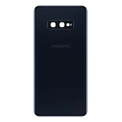 Samsung G970 Galaxy S10e akkufedél kameralencsével, prizma fekete